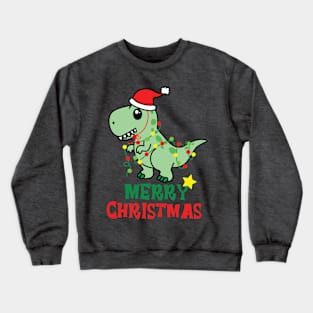 Merry Christmas Dinosaur! Crewneck Sweatshirt